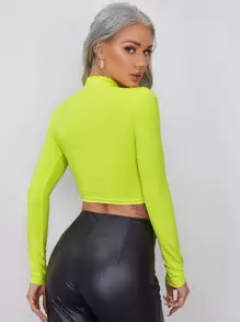 SHEIN Essnce Áo thun màu trơn Giải trí - Màu vàng - Xem 1