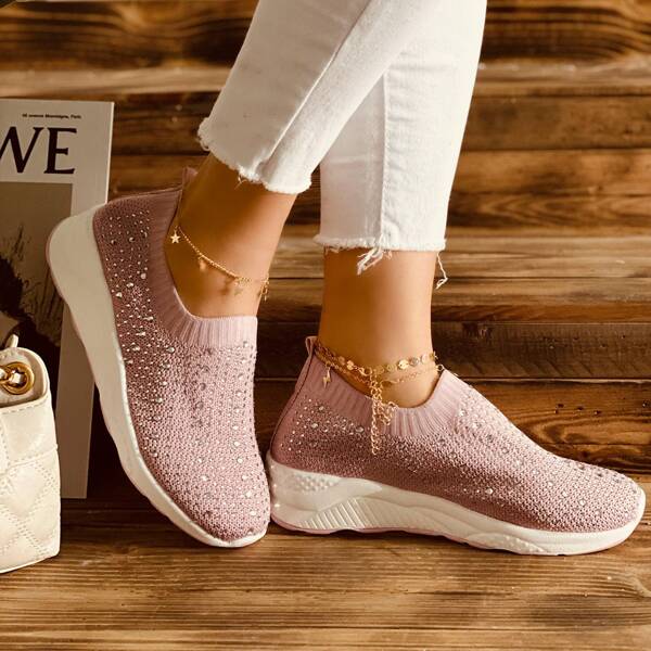 

Slip On Chunky Sneakers, Baby pink