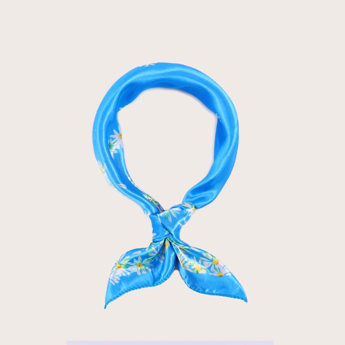 

Daisy Pattern Bandana, Blue