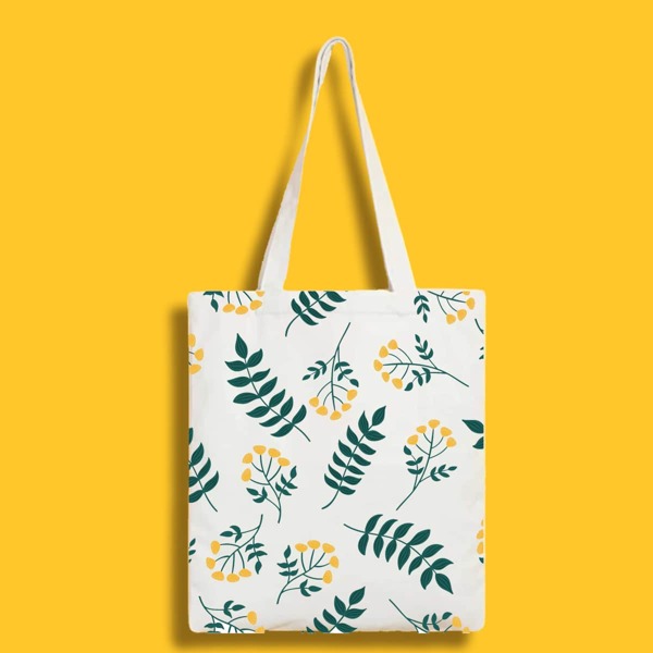 

Plants Graphic Shopper Bag, Multicolor
