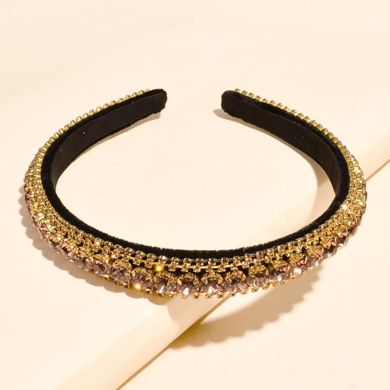

Rhinestone Decor Hair Hoop, Gold