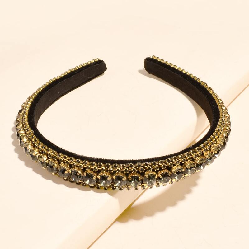 

Rhinestone Decor Hair Hoop, Gold
