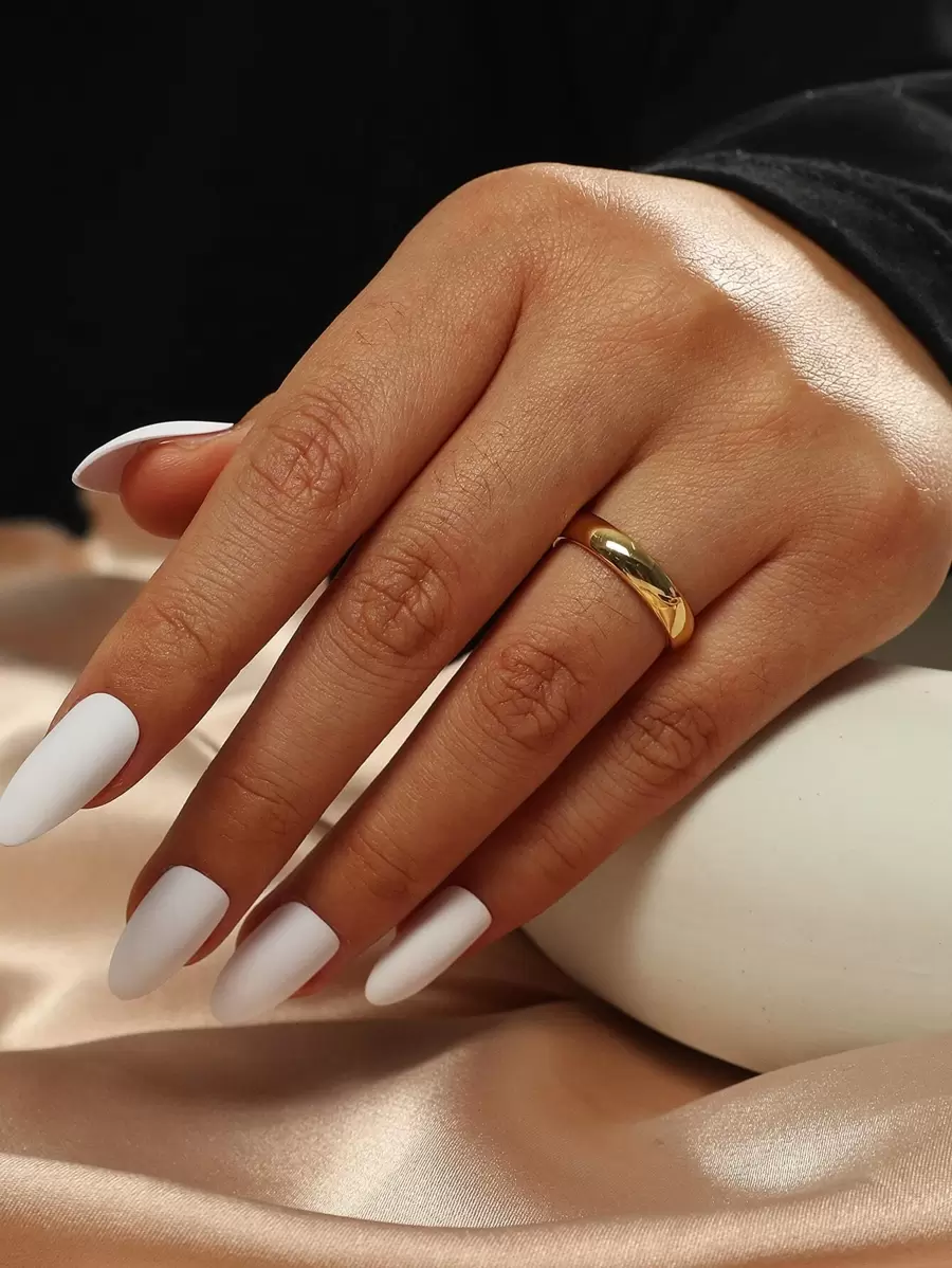 金屬開口戒指 - 金黃色 - 查看 1