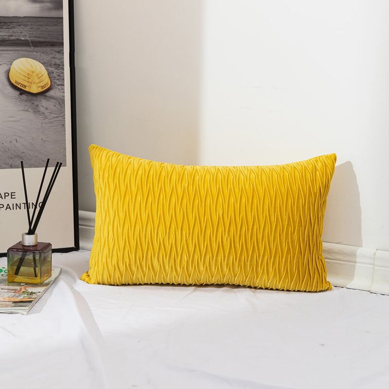 

Plain Lumbar Pillow Cover Without Filler, Yellow