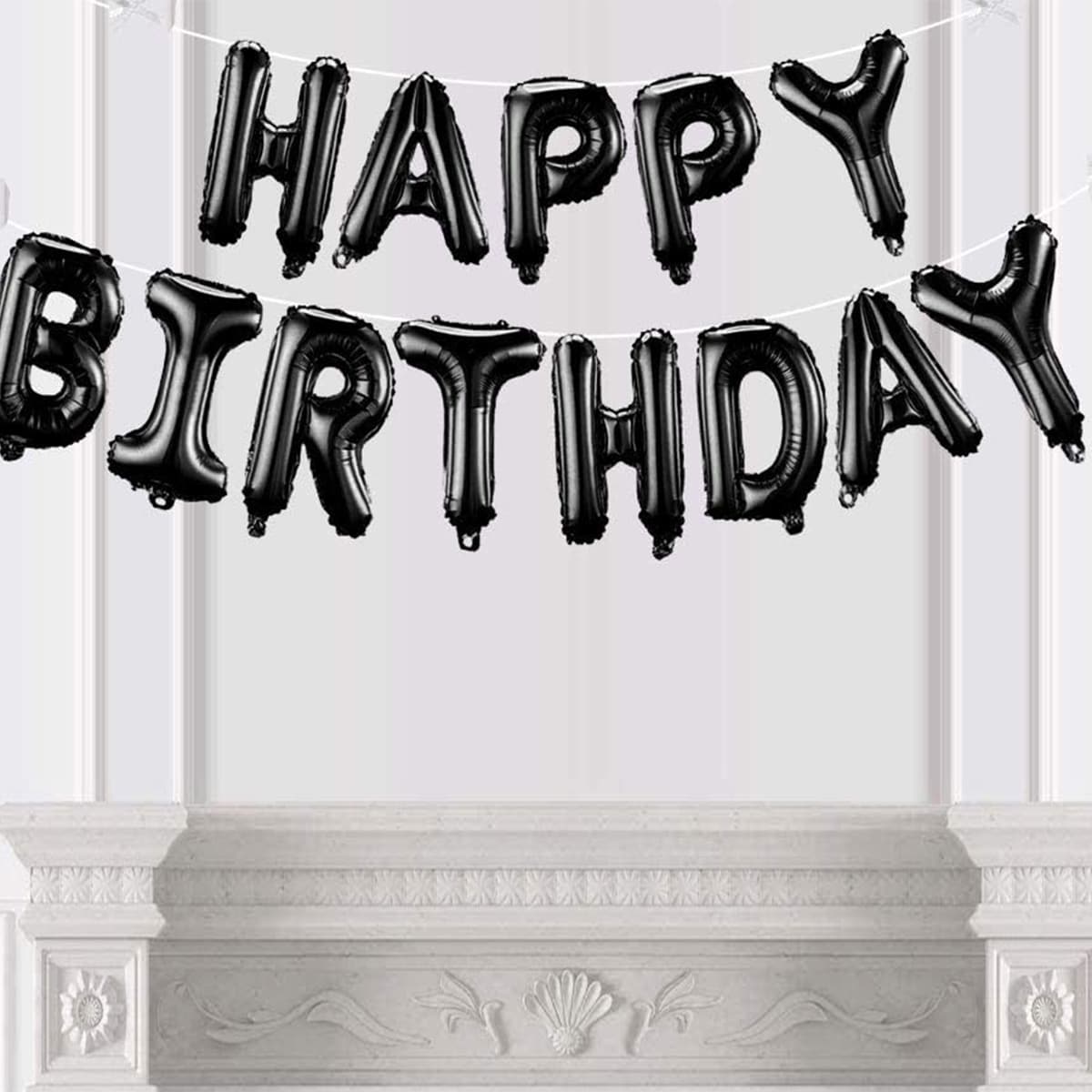 

1set Birthday Decorative Balloon, Black