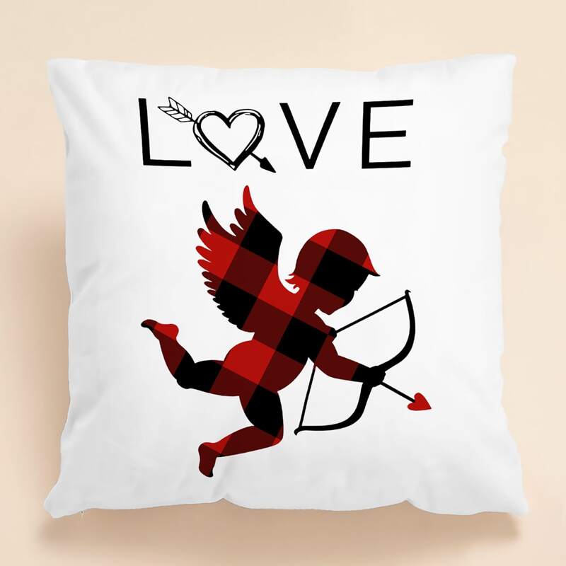 

Angel Print Cushion Cover Without Filler, Multicolor
