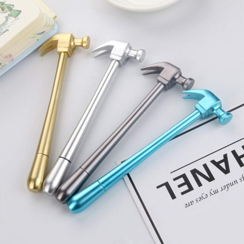 

4pcs Random Hammer Shaped Gel Pen, Black