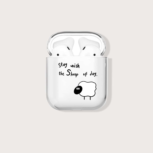 

Cartoon Sheep Clear Airpods Case