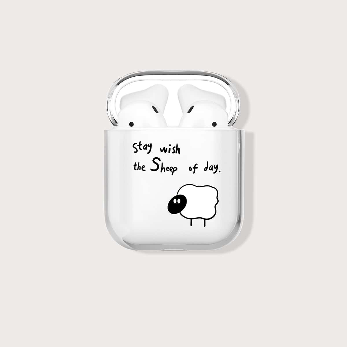 

Cartoon Sheep Clear Airpods Case