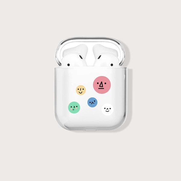 

Прозрачный чехол для Airpods с узором