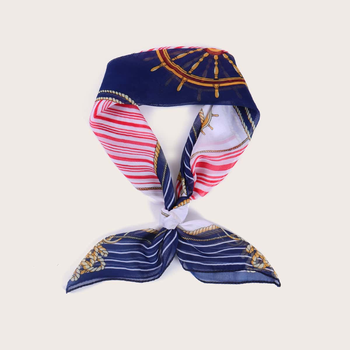 

Striped & Anchor Bandana, Multicolor