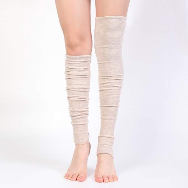 

Plain Fleece Lined Leg Warmers, Beige