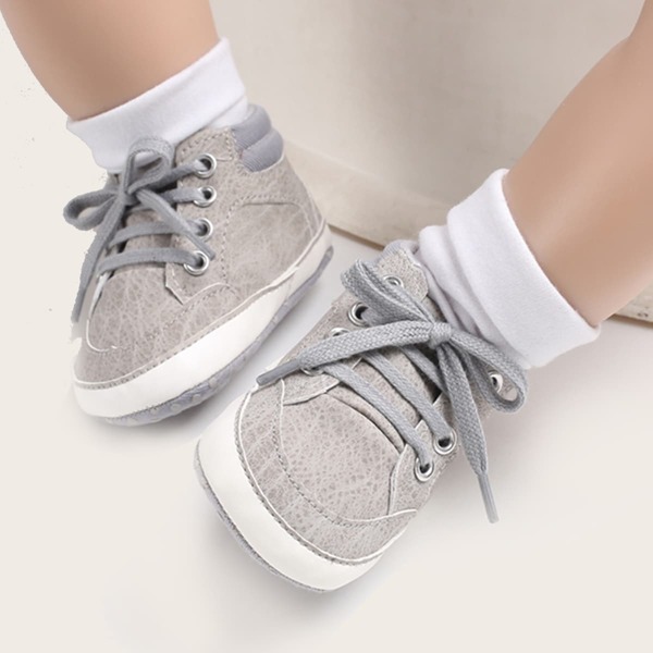 

Baby Boy Lace Up Front Sneakers, Grey
