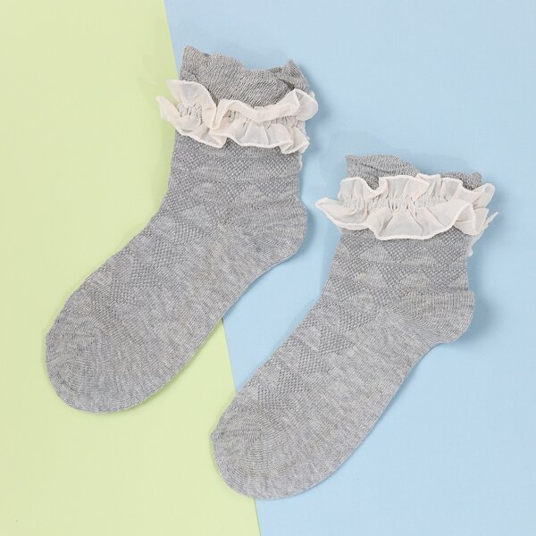 

Grey Crew Socks