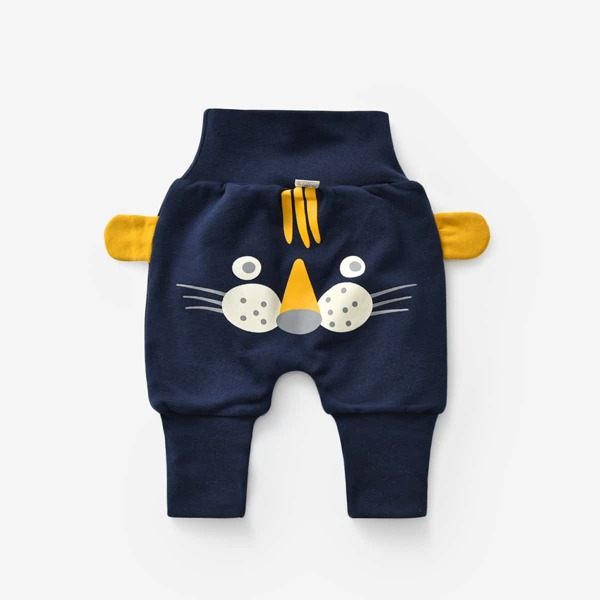 

Toddler Boys 3D Ear Design Cartoon Graphic Joggers, Navy blue