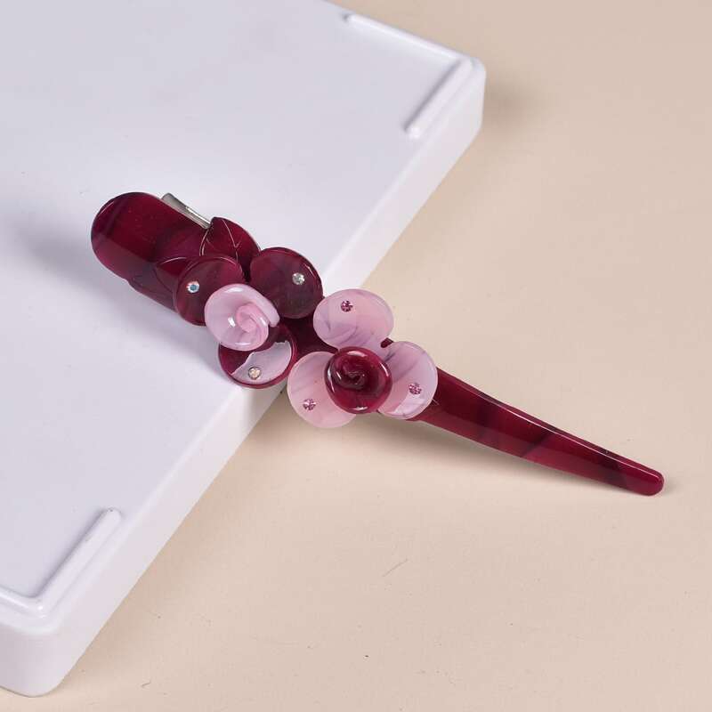

Rhinestone Flower Decor Hair Clip, Multicolor