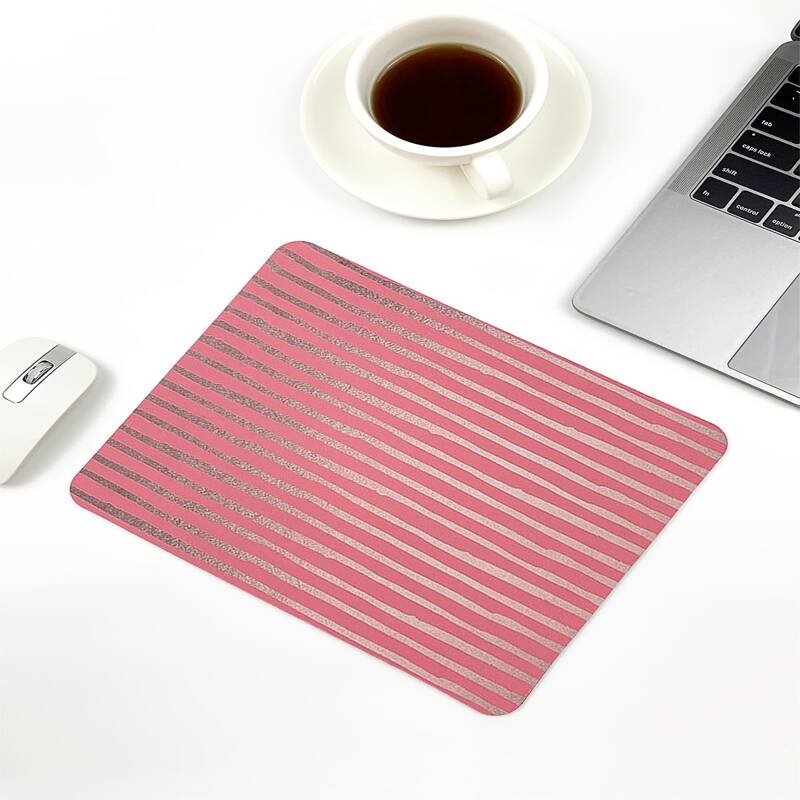 

Striped Mouse Pad, Pink