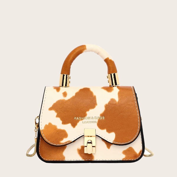 

Mini Color Block Flap Chain Bag, Multicolor