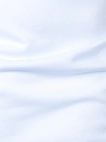 Manfinity Homme Áo thun có cổ Nam Tương phản ràng buộc Sọc Giải trí - trắng - Xem 6