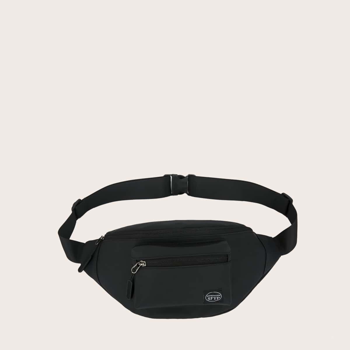 

Guys Pocket Front Fanny Pack, Black