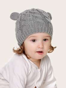 Bebe Bonnet En Tricot Avec Oreilles Gants Mode En Ligne Shein France