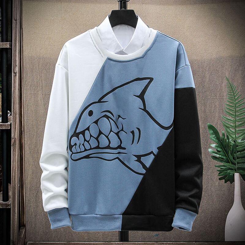 

Guys Cartoon Graphic Sweatshirt, Multicolor