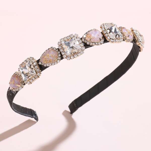 

Rhinestone Decor Hair Hoop, Multicolor