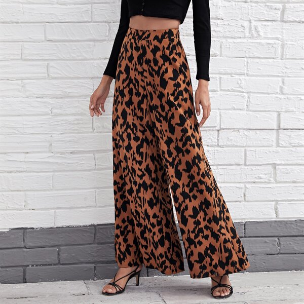 

Allover Print Super Palazzo Pants, Multicolor