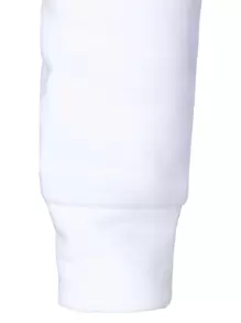 Manfinity Homme Áo hoodie dài tay hai tông màu đơn giản có dây rút cho nam, dành cho mùa thu - Đen và trắng - Xem 5