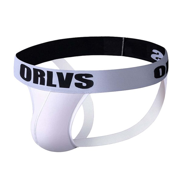 

Men Letter Graphic Jockstrap, White