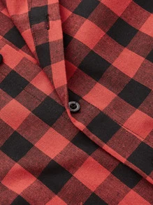 Manfinity Homme 男士紐扣格紋襯衫 - 彩色 - 查看 4