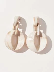 Geometric Drop Earrings - Multicolor - View 3