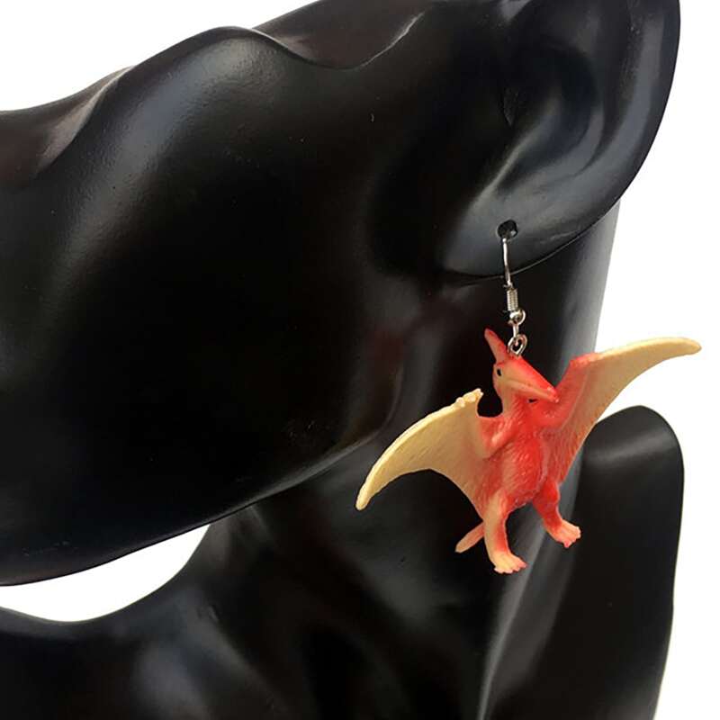 

Pterodactyl Drop Earrings, Multicolor