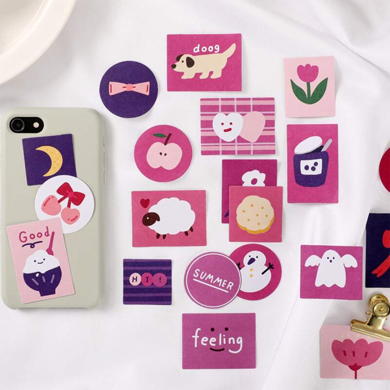 

Random 40pcs Cartoon Graphic Sticker, Multicolor