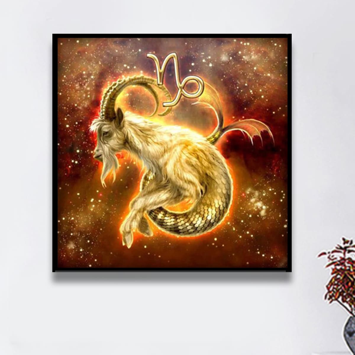 

Capricorn Pattern DIY Diamond Painting Without Frame, Multicolor