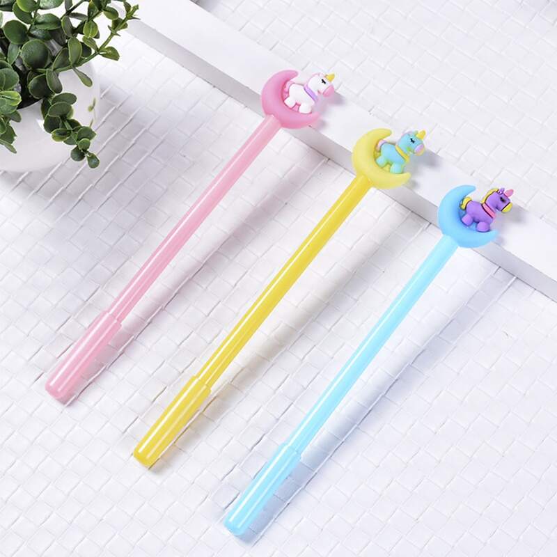 

4pcs Random Cartoon Unicorn Gel Pen, Multicolor