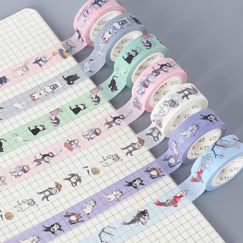 

1roll Random Cartoon Pattern Decorative Tape, Multicolor