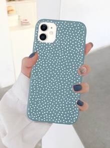 Polka Dot Case Compatible With IPhone Compatible With IPhone 11,IPhone 13,IPhone 14 Pro Max - Dusty Blue - View 2