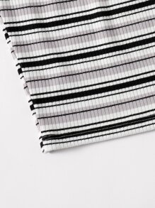 Muchica Striped Rib-knit Tube Top - Multicolor - View 4