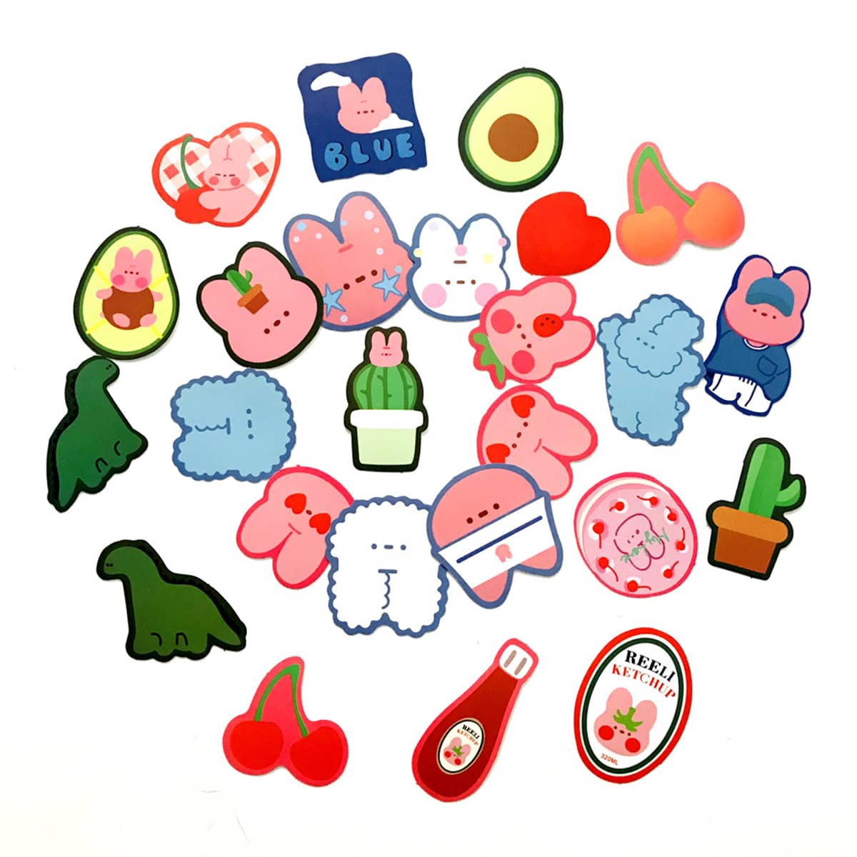 

25pcs Cartoon Pattern Sticker, Multicolor