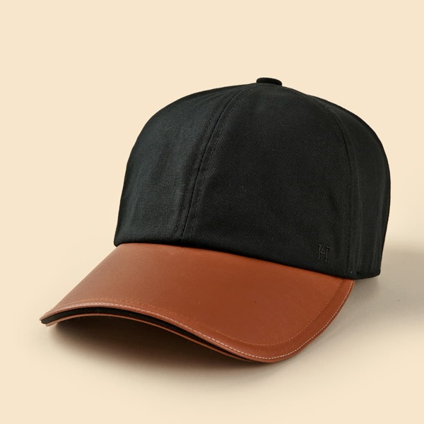 

Color Block Baseball Cap, Black