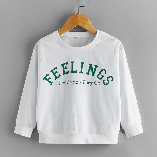 

Toddler Boys Slogan Graphic Sweatshirt, White