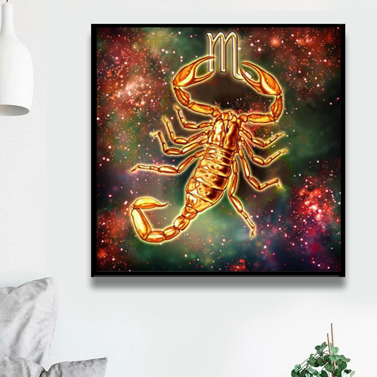 

Scorpio Pattern DIY Diamond Painting Without Frame, Multicolor