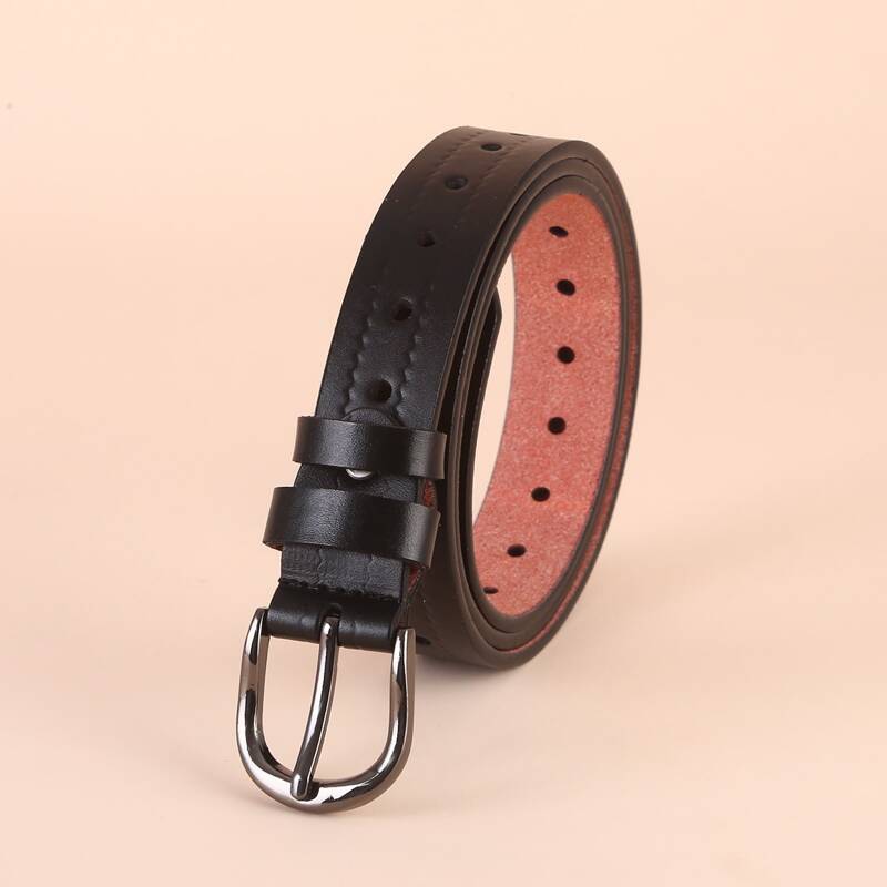 Minimalist Buckle Belt, Black