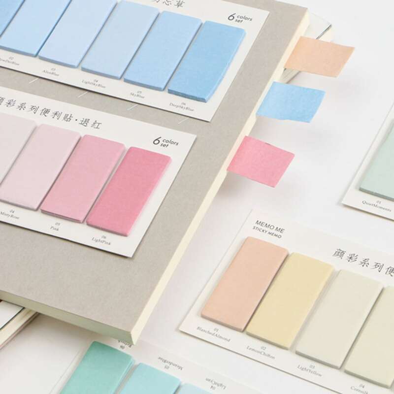 

1pc Simple Sticky Note, Multicolor