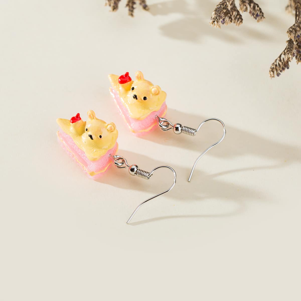 

Bear & Cake Drop Earrings, Multicolor