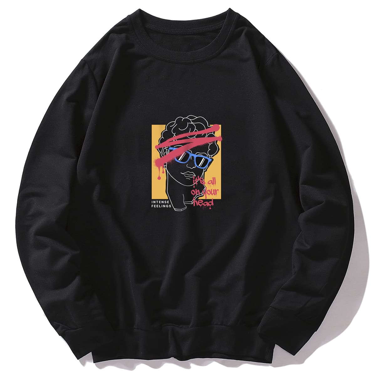 

Guys Figure Graphic Sweatshirt, Black