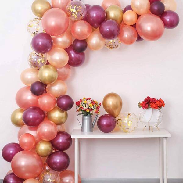 

103pcs Decorative Balloon Set, Multicolor