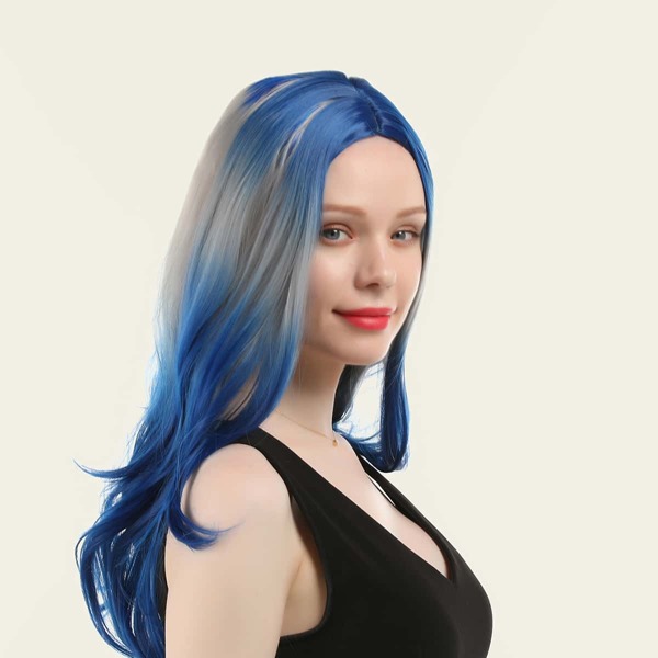 

Natural Two Tone Long Curly Wig, Multicolor