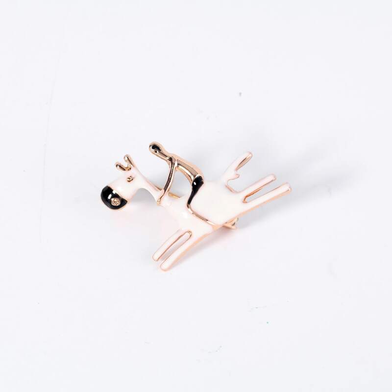 

1pc Horse Brooch, White